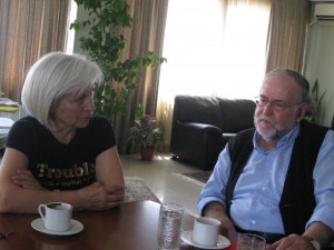 Η κα Γεωργία Νικολάου και ο κ. Διαμαντής Τριαντάφυλλος