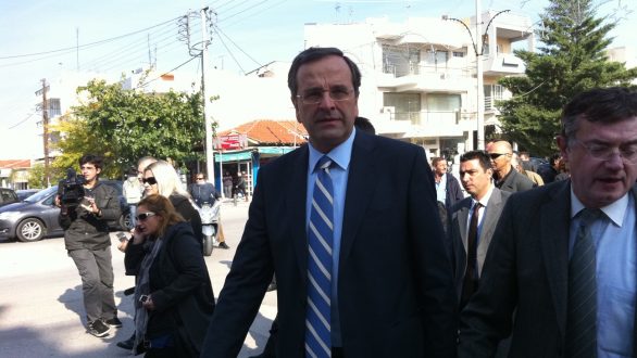 Ο Πρόεδρος της Νέας Δημοκρατίας Αντώνης Σαμαράς στον Έβρο