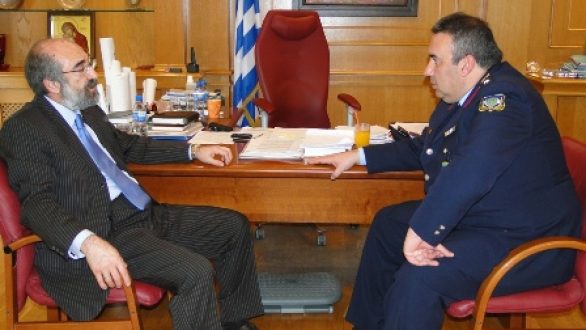 Ο Ευάγγελος Λαμπάκης καλωσορίζει τον νέο Αστυνομικό Διευθυντή της Αλεξανδρούπολης