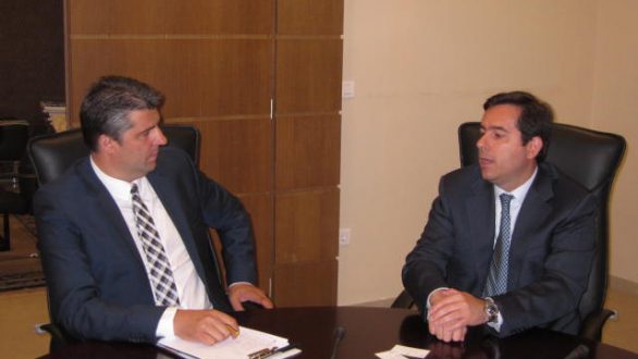 O Πρόεδρος του Επιμελητηρίου Έβρου δέχτηκε τον Υφυπουργό Ανάπτυξης κ. Νότη Μηταράκη