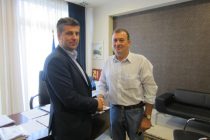 Συνάντηση Τοψίδη με τον Χρήστο Σκεύα, Διευθύνοντα Συμβουλο του Ο.Λ.Α.