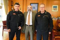 Επίσκεψη νέου Περιφερειακού Διοικητή Πυροσβεστικών Υπηρεσιών ΑΜ-Θ στο Δήμαρχο Αλεξανδρούπολης