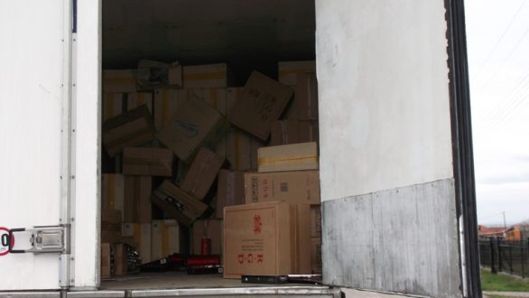 Εντοπίστηκε Ι.Χ.Φ. αυτοκίνητο στο Ορμένιο με μεγάλη ποσότητα λαθραίων τσιγάρων