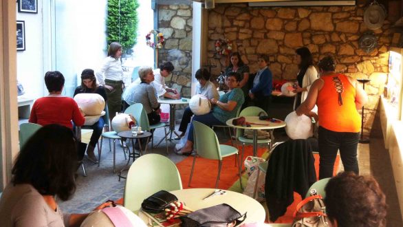 Έκθεση δαντέλας με κοπανέλι