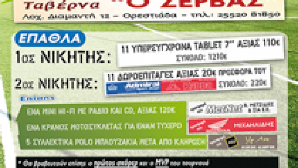 Την Κυριακή 23/06 οι τελικοί του 4ου Τουρνούα 8Χ8 Soccer Park