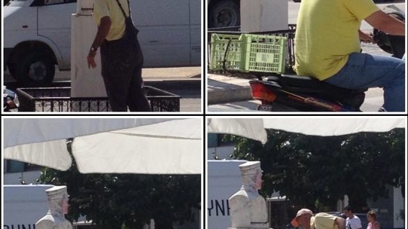 Αποκαταστάθηκε η ζημιά που προκάλεσαν άγνωστοι στην προτομή του Σταθάτου