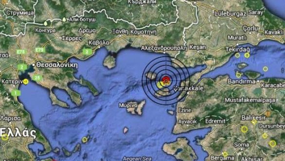 Σεισμός 4,3 Ρίχτερ ανατολικά της Σαμοθράκης