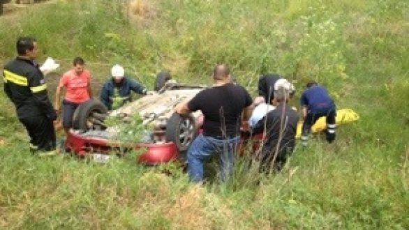 Τροχαίο με ελαφρύ τραυματισμό στο Νεοχώρι(video)