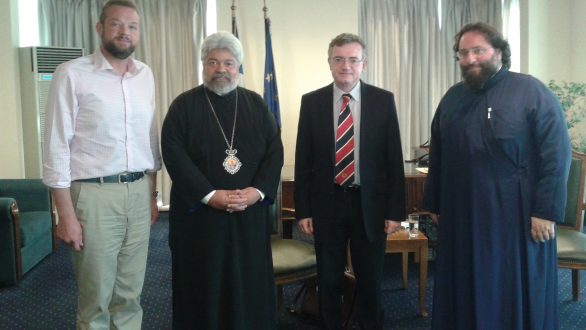 Συνάντηση ΥΦΥΠΕΞ Κυρ. Γεροντόπουλου με Μητροπολίτη  Ισπανίας και Πορτογαλίας κ.κ.Πολύκαρπο