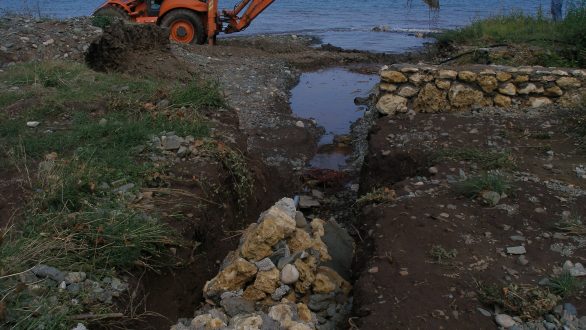 Ζημιές στη Σαμοθράκη από την νεροποντή της Κυριακής