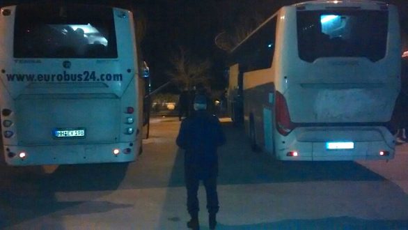 Ισχυρή Αστυνομική δύναμη στο τελωνείο Ορμενίου