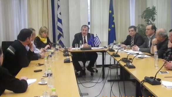 Συνάντηση εργασίας του  Περιφερειάρχη ΑΜ-Θ με τους Προέδρους των Κτηνοτροφικών Συλλόγων