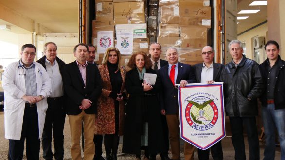 Υγειονομικό υλικό αξίας 900.000 δολαρίων παραδόθηκε στο Νοσοκομείο Αλεξανδρούπολης