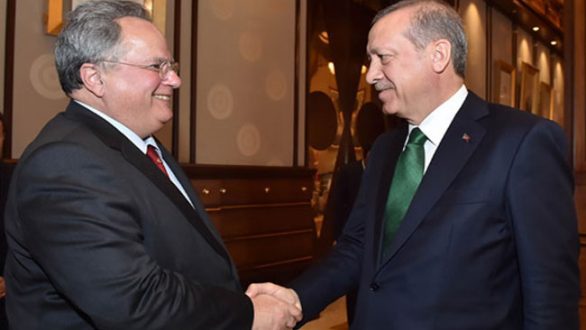 Συνάντηση του Έλληνα Υπουργού Εξωτερικών με τον πρόεδρο της Τουρκίας, Ταγίπ Ερντογάν