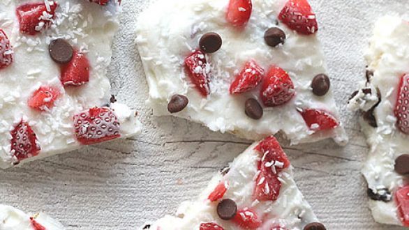 Γλυκιά συνταγή για μπάρες frozen yogurt