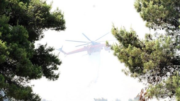 Σε ύφεση η πυρκαγιά στη Σαμοθράκη