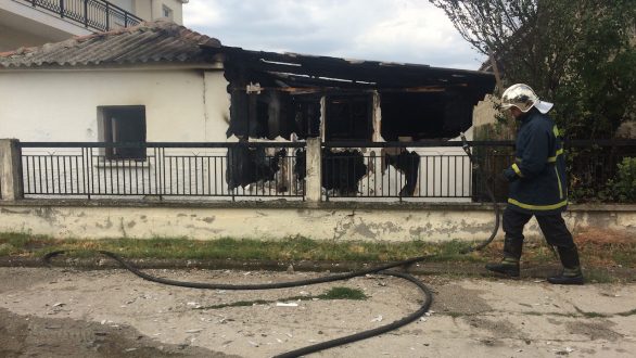 Φωτιά κατέστρεψε αποθήκη οικίας στην Οινόη Ορεστιάδας
