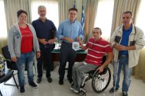 Συνάντηση του Αντιπεριφερειάρχη με τον Γενικό Γραμματέα της Εθνικής Αθλητικής Ομοσπονδίας Ατόμων με Αναπηρία