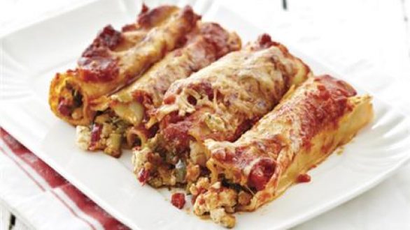 Κανελόνια με κολοκυθάκια και φέτα