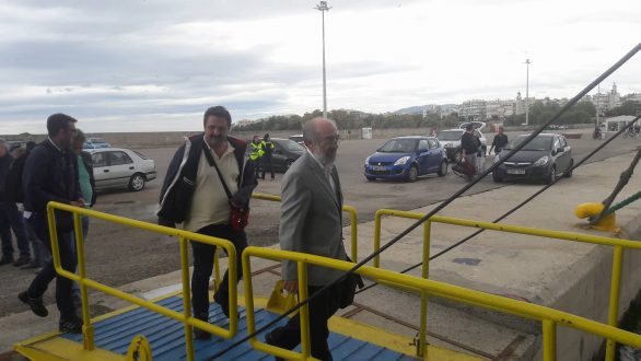 Ο Δήμαρχος Αλεξανδρούπολης και κλιμάκιο μηχανικών και τεχνικών του Δήμου στη Σαμοθράκη