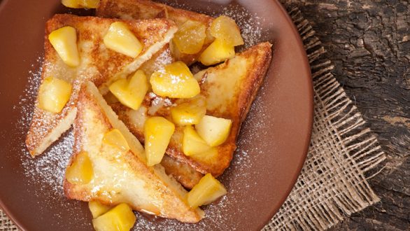 Γαλλικά τοστ με μήλο