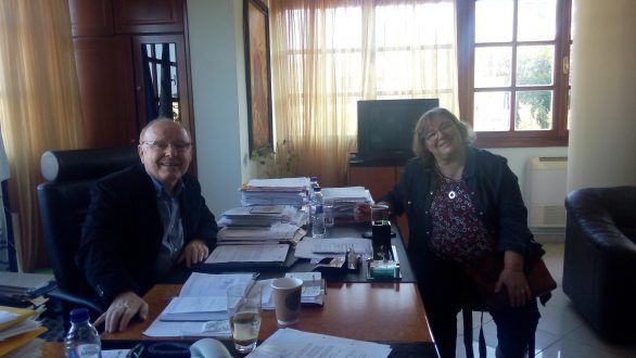 Συνάντηση Δημάρχου Διδυμοτείχου κ.Πατσουρίδη με την αναπληρώτρια προϊσταμένη της Εφορείας Αρχαιοτήτων Έβρου κ. Χρύσα Καραδήμα