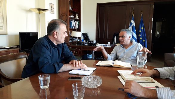 Συναντήσεις Βίτσα με υπουργεία για τις καταστροφές στην Σαμοθράκη