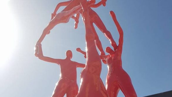 Αλεξανδρούπολη: Τοποθετήθηκε το έργο “ANATASIS DELTA” του Κωστή Γεωργίου