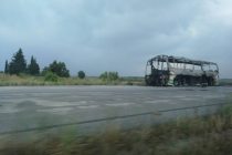 Φωτιά σε λεωφορείο του ΚΤΕΛ στο Μοναστηράκι Έβρου