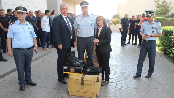 Προσφορά ειδικού υπηρεσιακού εξοπλισμού για τους συνοριοφύλακες του Έβρου