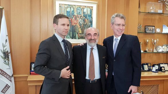 Συνάντηση Πάιατ με Λαμπάκη και Τοψίδη στην Αλεξανδρούπολη