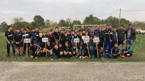 Μπορμπόκης και Αλεξανδρίδης στον αγιασμό της ακαδημίας ΠΑΟΚ Οινόης