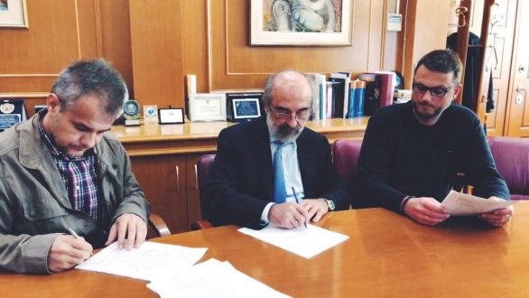 Υπογραφή σύμβασης έργου ««Διαμόρφωση χώρου παραλίας στην Αλεξανδρούπολη»