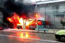 Φωτιά σε γκαράζ στην Αλεξανδρούπολη