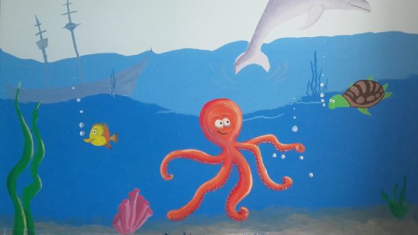 Με παιδικές τοιχογραφίες διακοσμήθηκε η πτέρυγα της παιδιατρικής του πανεπιστημιακού νοσοκομείου Αλεξανδρούπολης