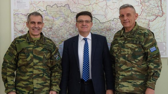Συναντήθηκε ο Αντιπεριφερειάρχης Έβρου Δημήτριος Πέτροβιτς με τον Διοικητή 1ης Στρατιάς
