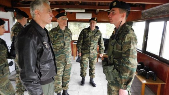Επίσκεψη του αρχηγού ΓΕΕΘΑ σε Επιτηρητικό Φυλάκιο στο Σουφλί