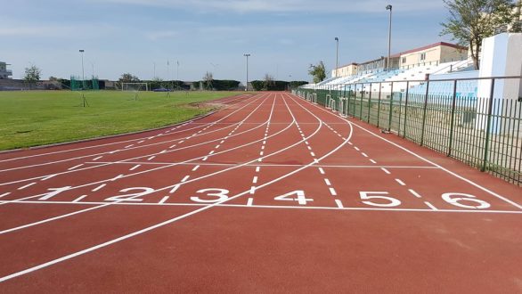 Ολοκληρώθηκε η διαγράμμιση του ταρτάν του Δημοτικού Σταδίου “Φώτης Κοσμάς”