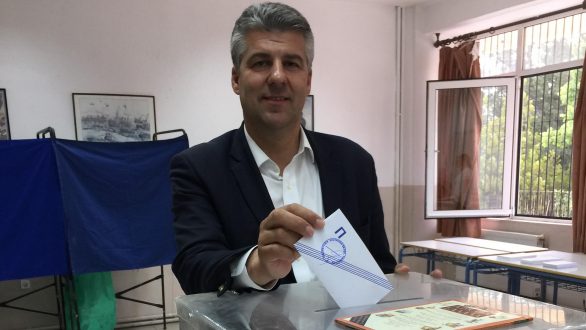 Το εκλογικό του δικαίωμα άσκησε στη Ν.Βύσσα ο Τοψίδης