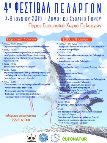 4ο φεστιβάλ πελαργών, Πόρος