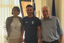 Υποδοχή του Χρυσού Παραολυμπιονίκη Δημοσθένη Μιχαλεντζάκη στη Διοίκηση του Δ.Π.Θ.