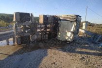 Φορτηγό ντελαπάρισε έξω από το Διδυμότειχο