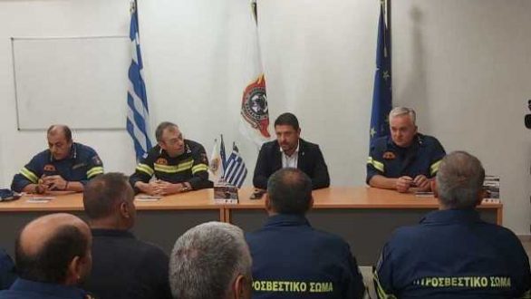 Στον Έβρο ο Γενικός Γραμματέας Πολιτικής Προστασίας και ο Αρχηγός του Πυροσβεστικού Σώματος