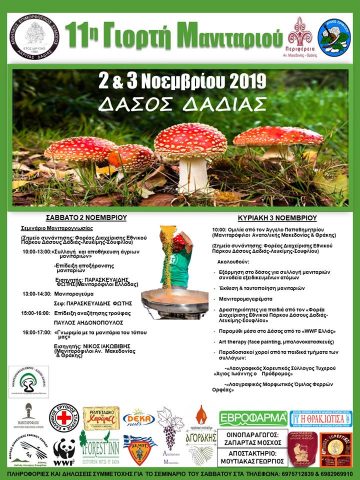 11η Γιορτή Μανιταριού στο Δάσος της Δαδιάς