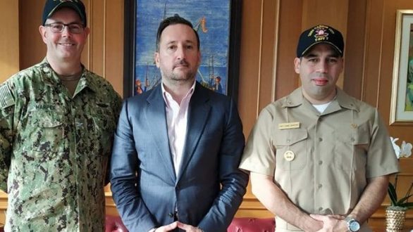 Με τον δήμαρχο Αλεξανδρούπολης συναντήθηκε ο καπετάνιος του USNS Carson City