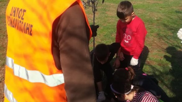 Δενδροφύτευση στο πάρκο Άγγελου Ποιμενίδη στην Αλεξανδρούπολη