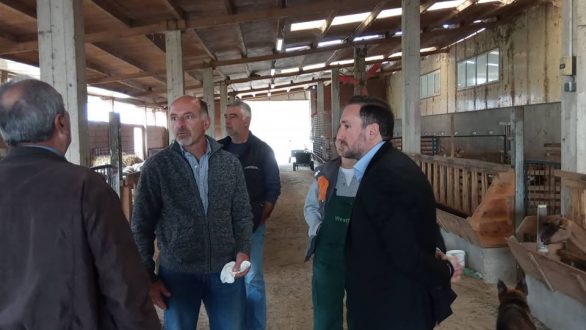Επίσκεψη Ζαμπούκη στη μονάδα βιολογικού καθαρισμού και σε επιχειρήσεις στις Φέρες