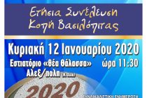 Αλεξανδρούπολη: 25η Ετήσια Γενική Συνέλευση – Kοπή βασιλόπιτας