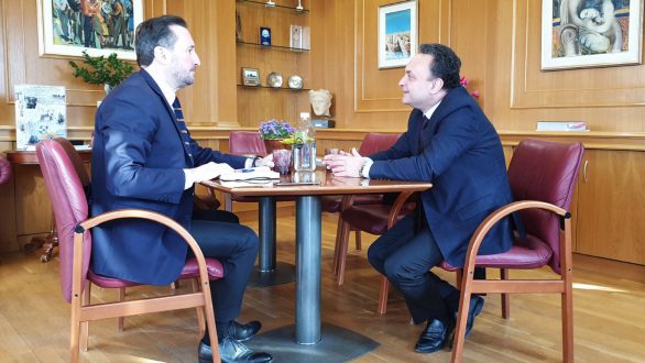 Σε συνεχή συνεργασία για την Αλεξανδρούπολη συμφώνησαν Ζαμπούκης και Κελέτσης