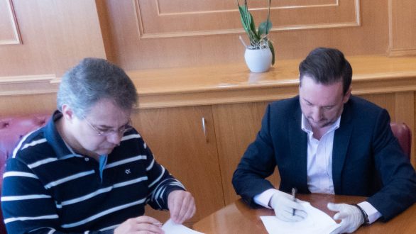 Υπεγράφη η σύμβαση του έργου «Κατασκευή Θερμικού Σταθμού και δικτύων Τηλεθέρμανσης αγροτικών θερμοκηπιακών εγκαταστάσεων και κτιρίων»